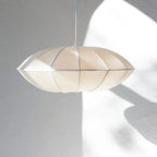 Lampa Wisząca Skandynawska z Owalnymi Kloszem z Tkaniny
