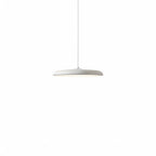Lampa Wisząca Skandynawska z Płaskim Kloszem i Zintegrowanym Oświetleniem