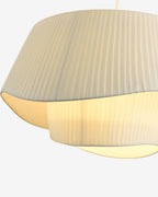 Lampa Wisząca Skandynawska z Plisowanym Kloszem i Organiczną Formą