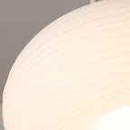Lampa Wisząca Skandynawska z Ryflowanym Kloszem Akrylowym