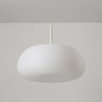 Lampa Wisząca Skandynawska z Ryflowanym Kloszem Akrylowym