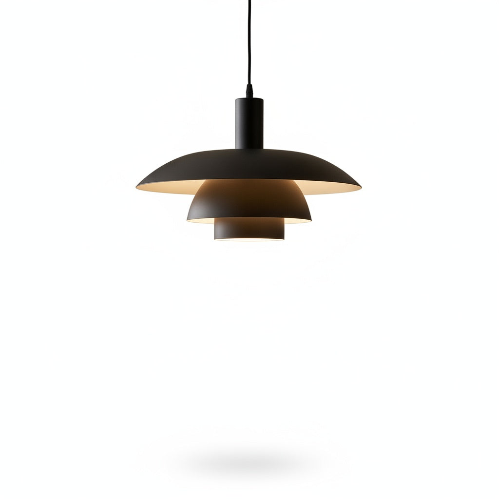 Lampa Wisząca Skandynawska z Wielopoziomowym Kloszem