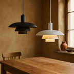 Lampa Wisząca Skandynawska z Wielopoziomowym Kloszem