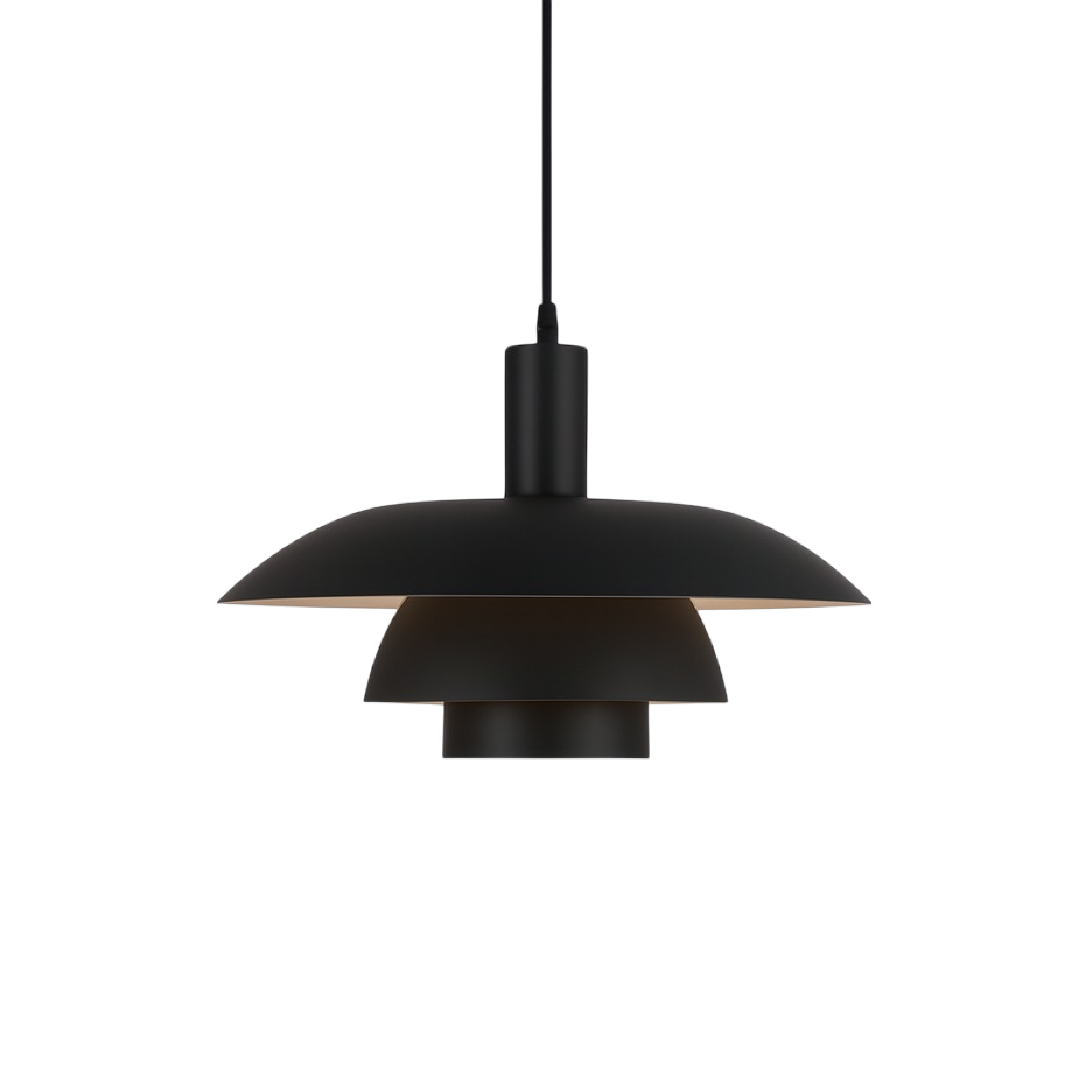 Lampa Wisząca Skandynawska z Wielopoziomowym Kloszem