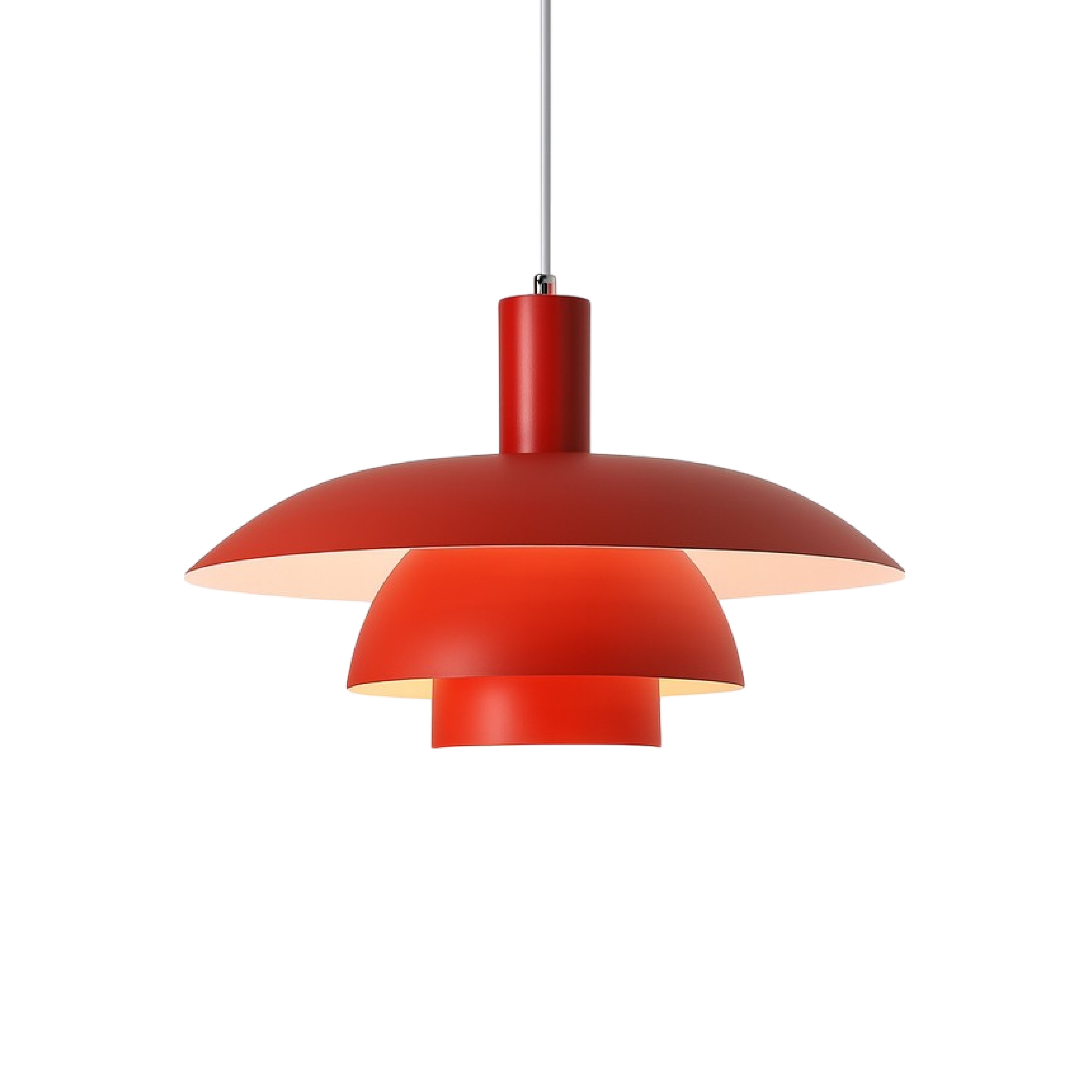 Lampa Wisząca Skandynawska z Wielopoziomowym Kloszem