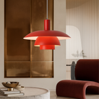 Lampa Wisząca Skandynawska z Wielopoziomowym Kloszem