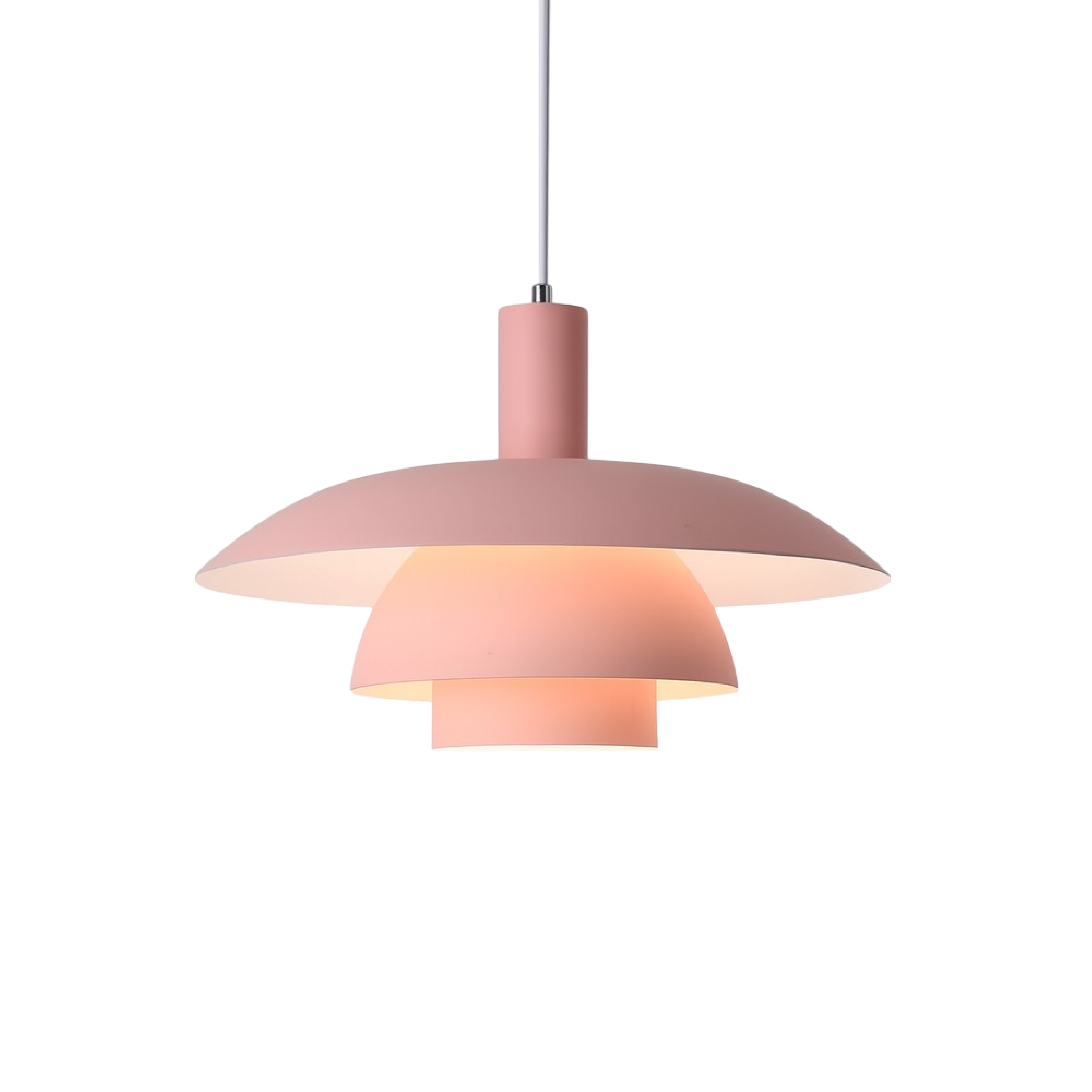 Lampa Wisząca Skandynawska z Wielopoziomowym Kloszem