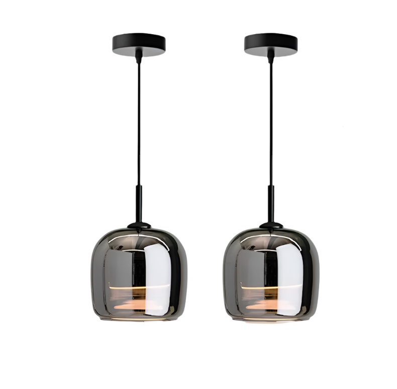 Lampa Wisząca Skandynawska ze Szklanym Kloszem ##POS:13##