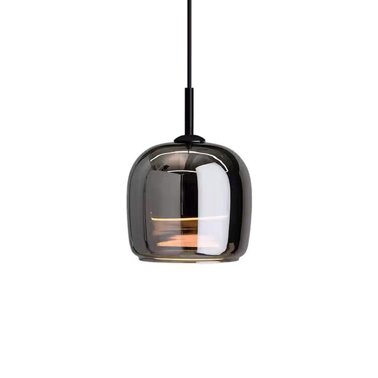 Lampa Wisząca Skandynawska ze Szklanym Kloszem