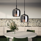 Lampa Wisząca Skandynawska ze Szklanym Kloszem