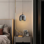 Lampa Wisząca Skandynawska ze Szklanym Kloszem