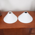 Lampa Wisząca Vintage z Dwiema Kloszami i Mosiężną Ramą