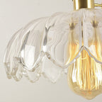 Lampa Wisząca Vintage z Kloszem w Kształcie Kwiatu