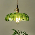 Lampa Wisząca Vintage z Kloszem w Kształcie Kwiatu