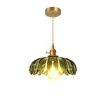 Lampa Wisząca Vintage z Kloszem w Kształcie Kwiatu