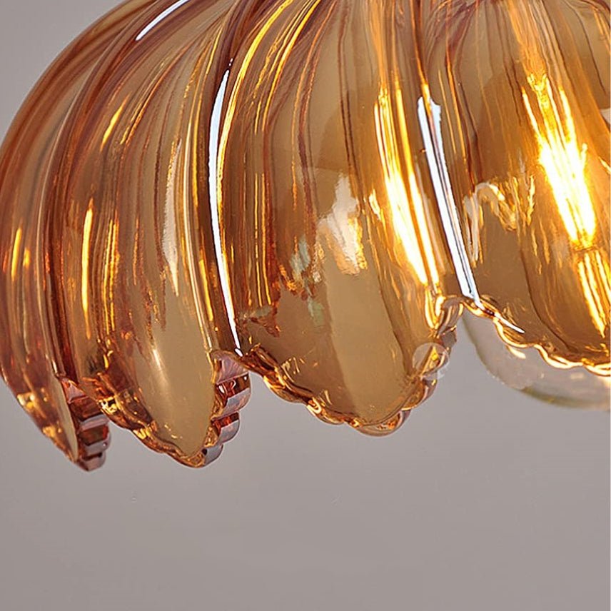 Lampa Wisząca Vintage z Kloszem w Kształcie Kwiatu
