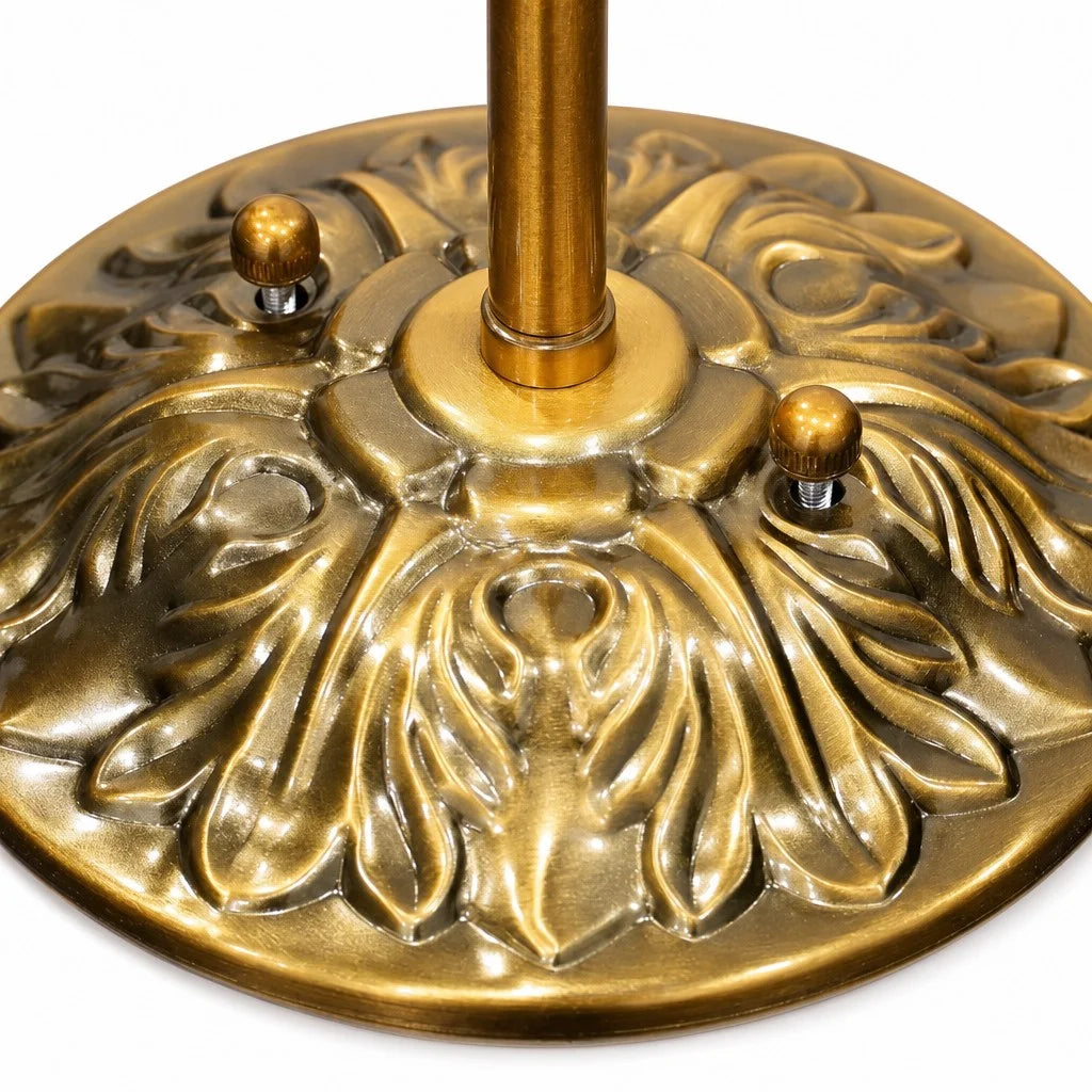 Lampa Wisząca Vintage z Kloszem ze Szkła Mlecznego w Kształcie Dyni