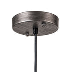 Lampa Wisząca Vintage z Metalowym Kloszem Kopułowym i Złotym Wnętrzem