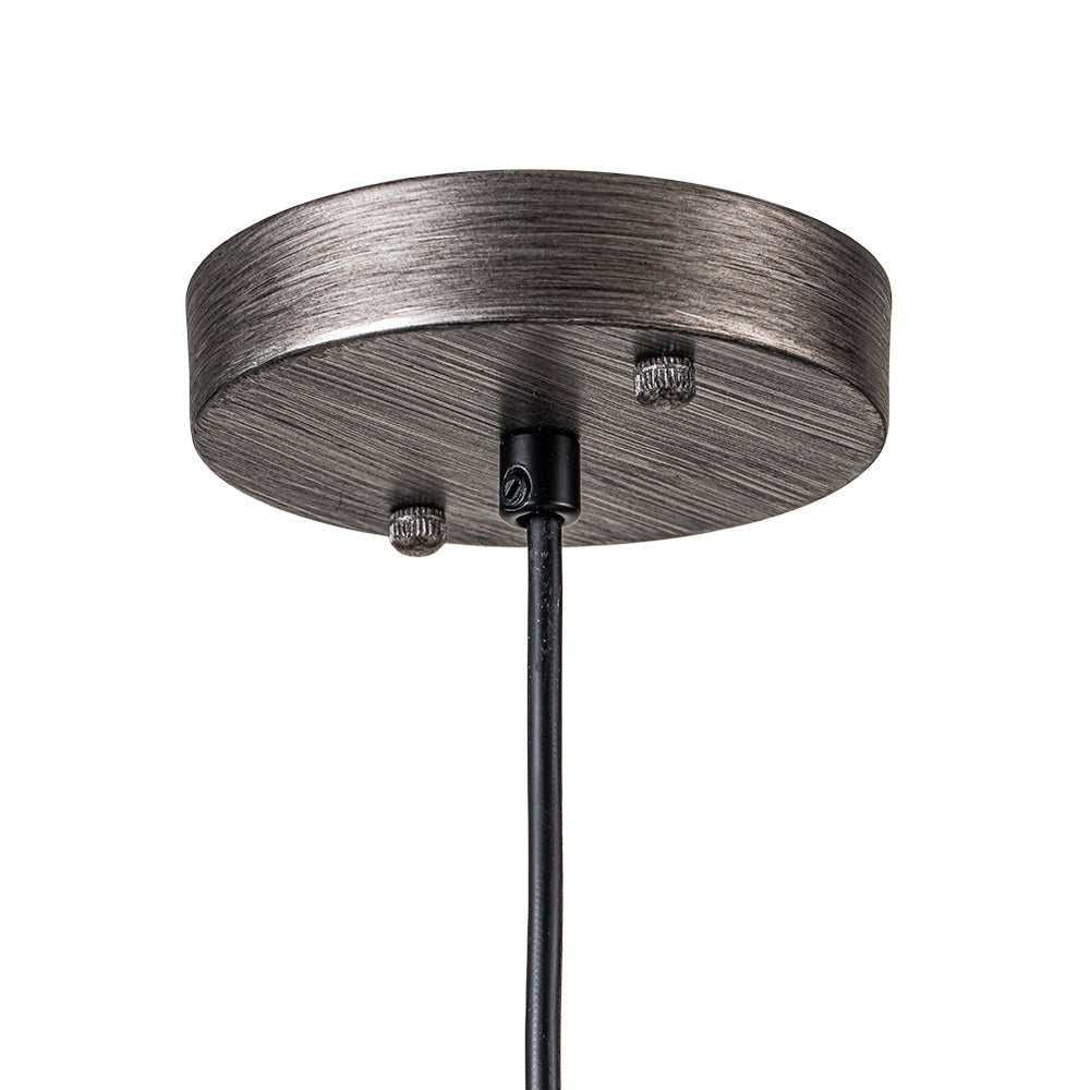 Lampa Wisząca Vintage z Metalowym Kloszem Kopułowym i Złotym Wnętrzem