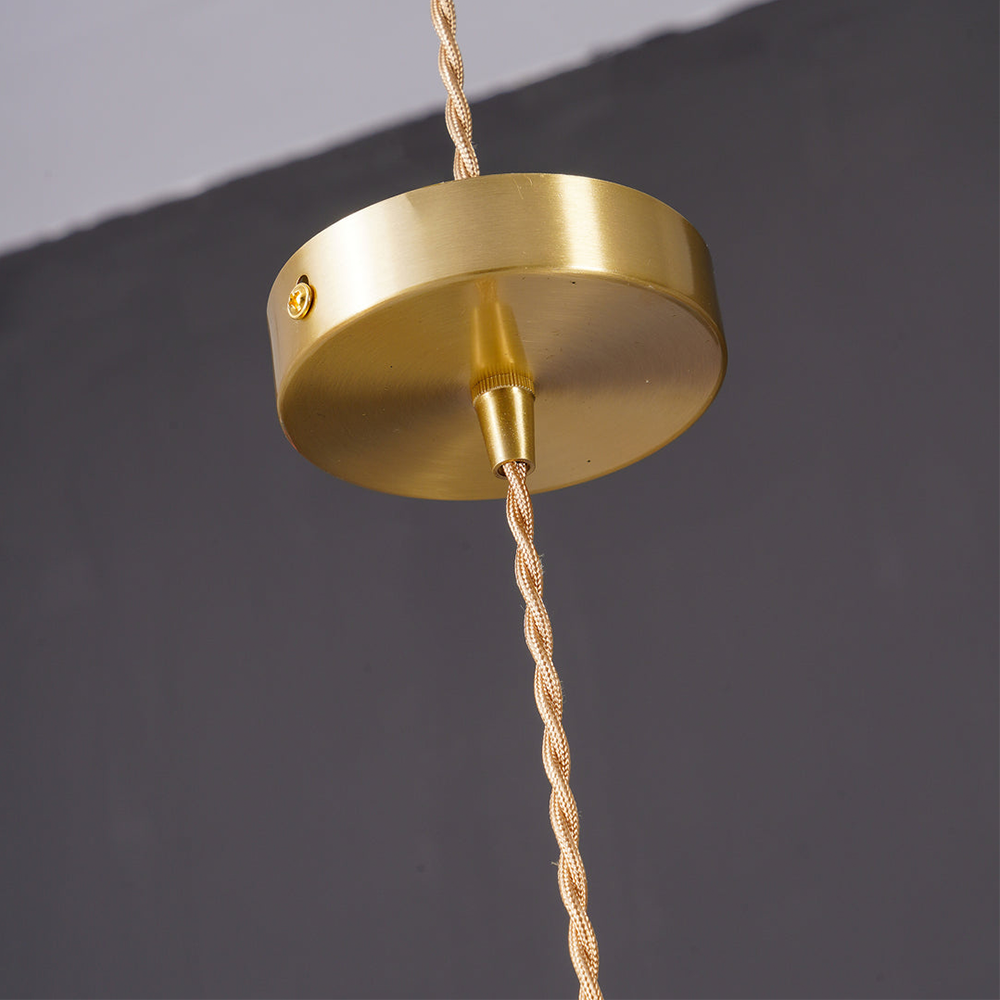 Lampa Wisząca Vintage z Szklanym Kloszem w Kształcie Kwiatu