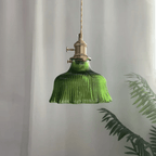 Lampa Wisząca Vintage ze Szklanym Kloszem w Stylu Skandynawskim