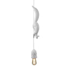 Lampa Wisząca z Figurką Wiewiórki Art Deco z Szyszką