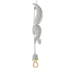 Lampa Wisząca z Figurką Wiewiórki Art Deco z Szyszką