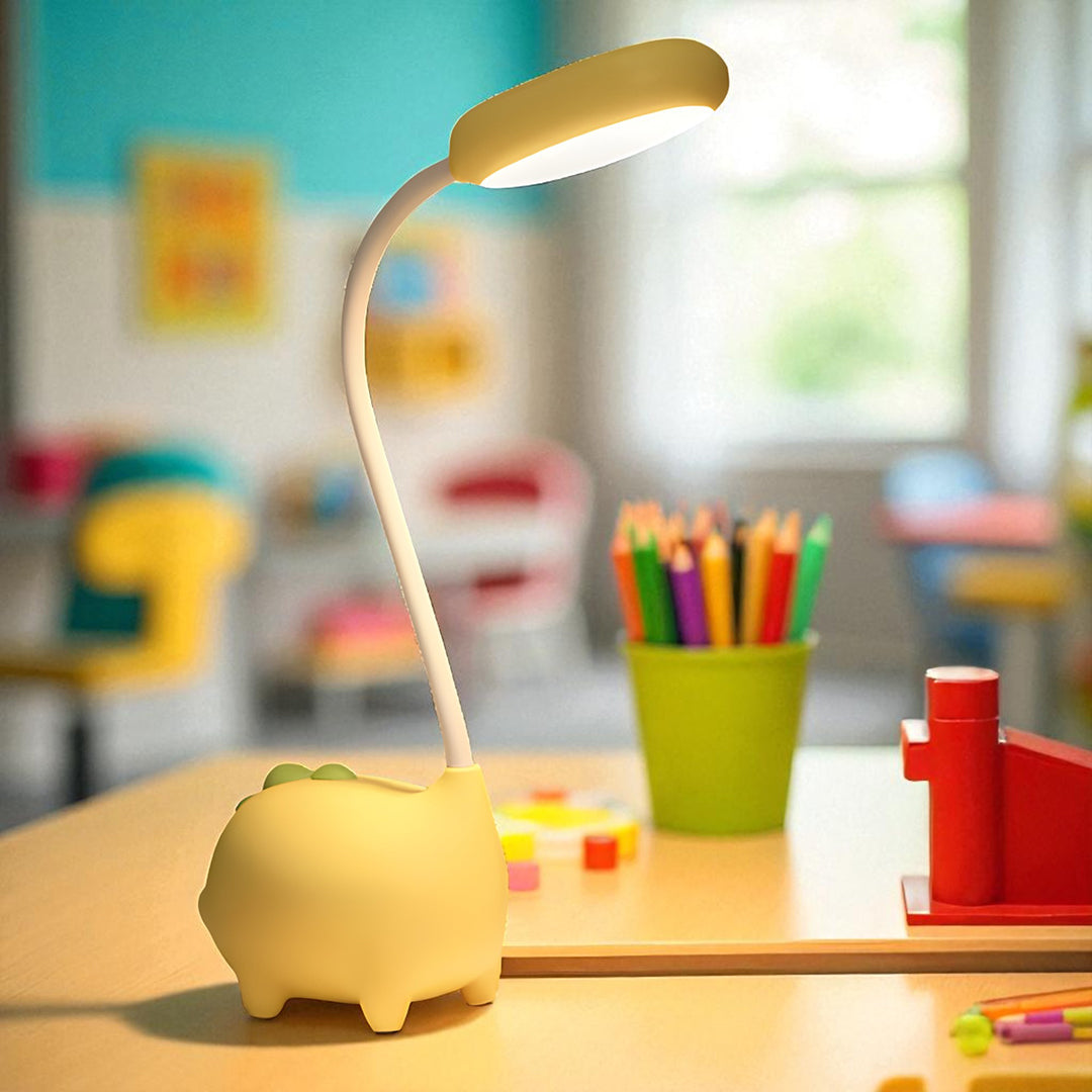 Lampka Biurkowa dla Dzieci z Elastyczną Szyjką i Trzema Barwami Światła