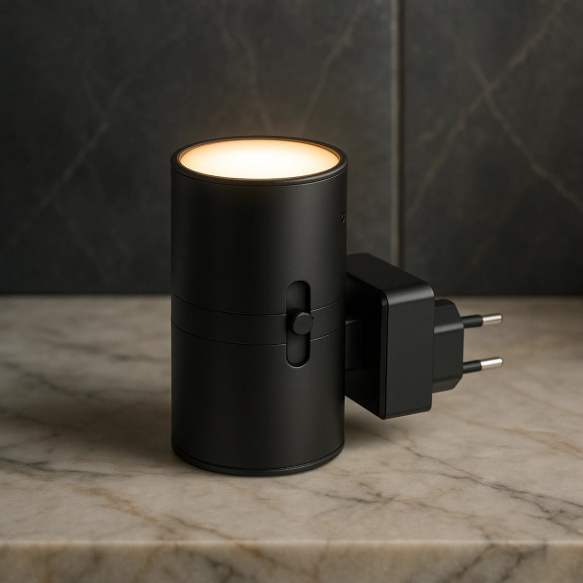 Lampka Nocna do Gniazdka Ścienna Minimalistyczna z Czujnikiem Zmierzchu i Regulacją Jasności