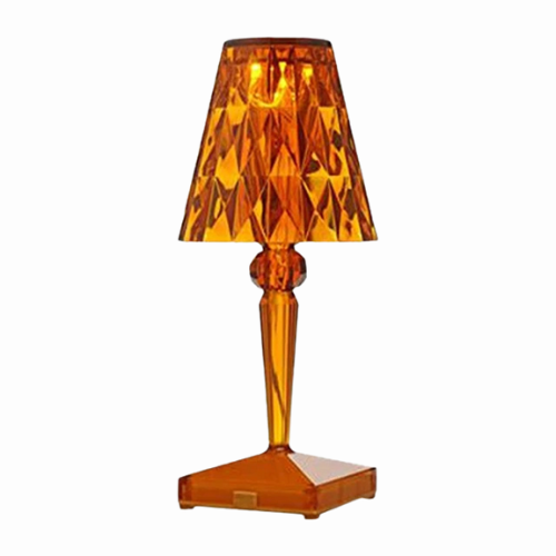 Lampka Nocna Glamour z Kryształowym Kloszem na Dotyk