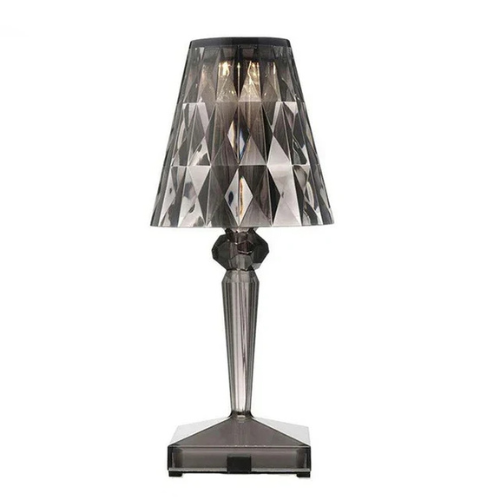 Lampka Nocna Glamour z Kryształowym Kloszem na Dotyk