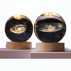 Lampka Nocna Kryształowa Kula z Grawerowaniem 3D LED USB