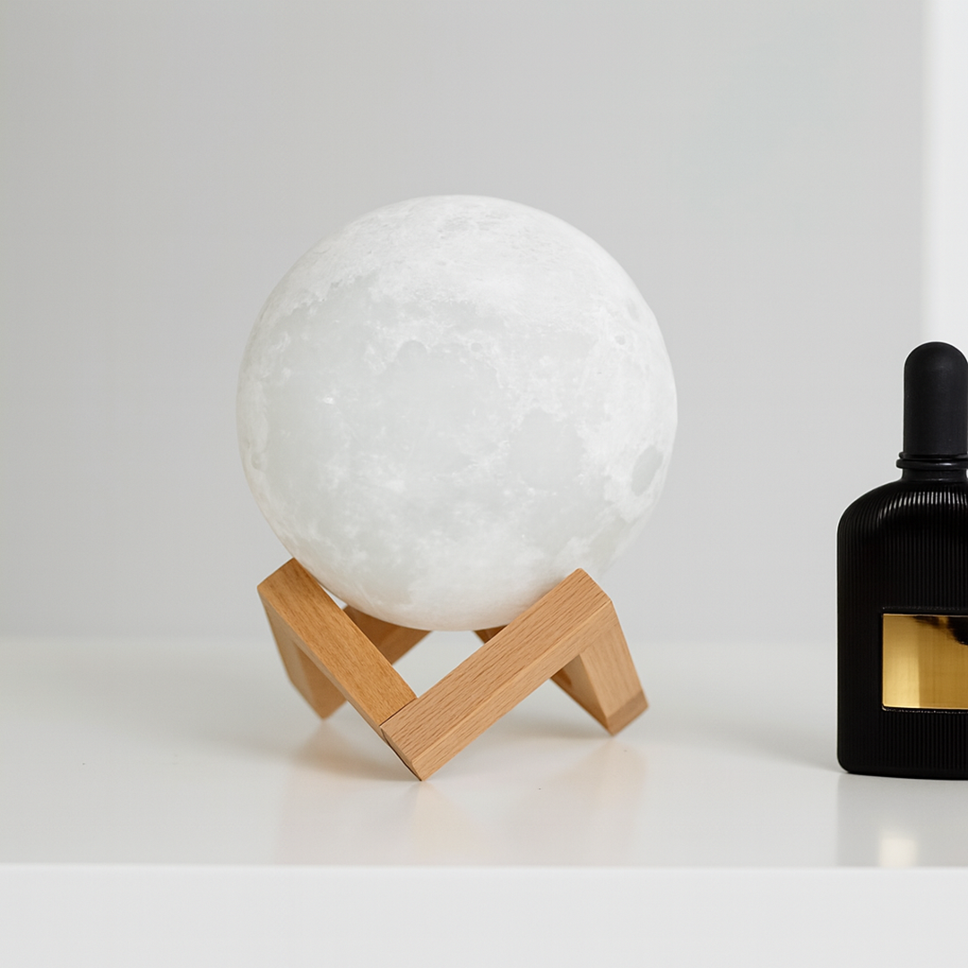 Lampka Nocna Księżyc Ładowalna ze Sterowaniem Dotykowym