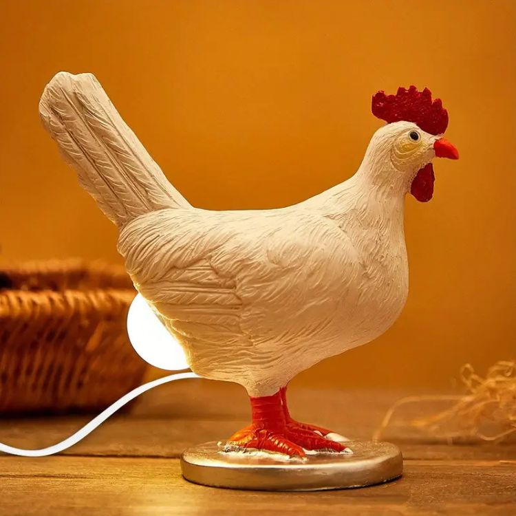 Lampka Nocna Rustic w Kształcie Kury z Wbudowanym Źródłem Światła