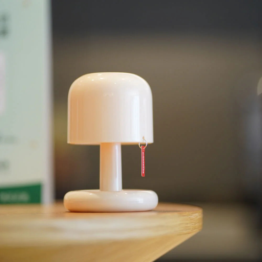 Lampka Stołowa Miniaturowa Retro z Ładowaniem Bezprzewodowym