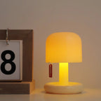 Lampka Stołowa Miniaturowa Retro z Ładowaniem Bezprzewodowym