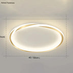 Okrągła Lampa Sufitowa Minimalistyczna ze Ściemnianiem