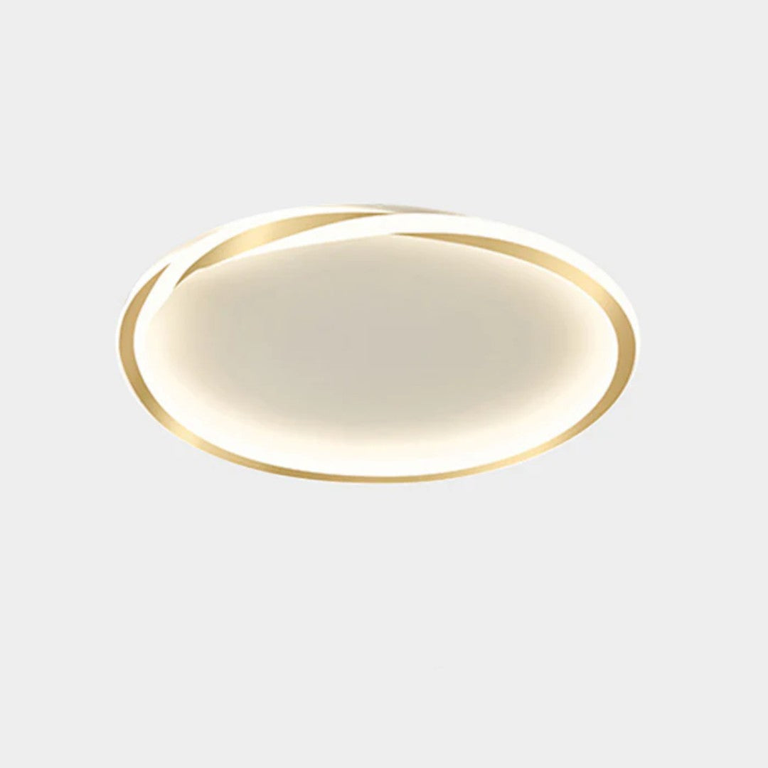 Okrągła Lampa Sufitowa Minimalistyczna ze Ściemnianiem