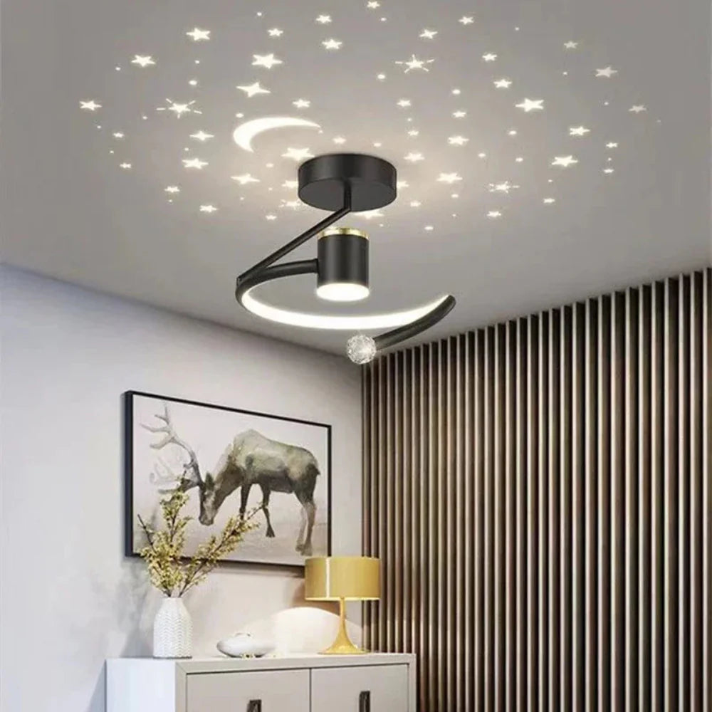 Plafon Sufitowy LED Ściemniany z Efektem Gwiaździstego Nieba