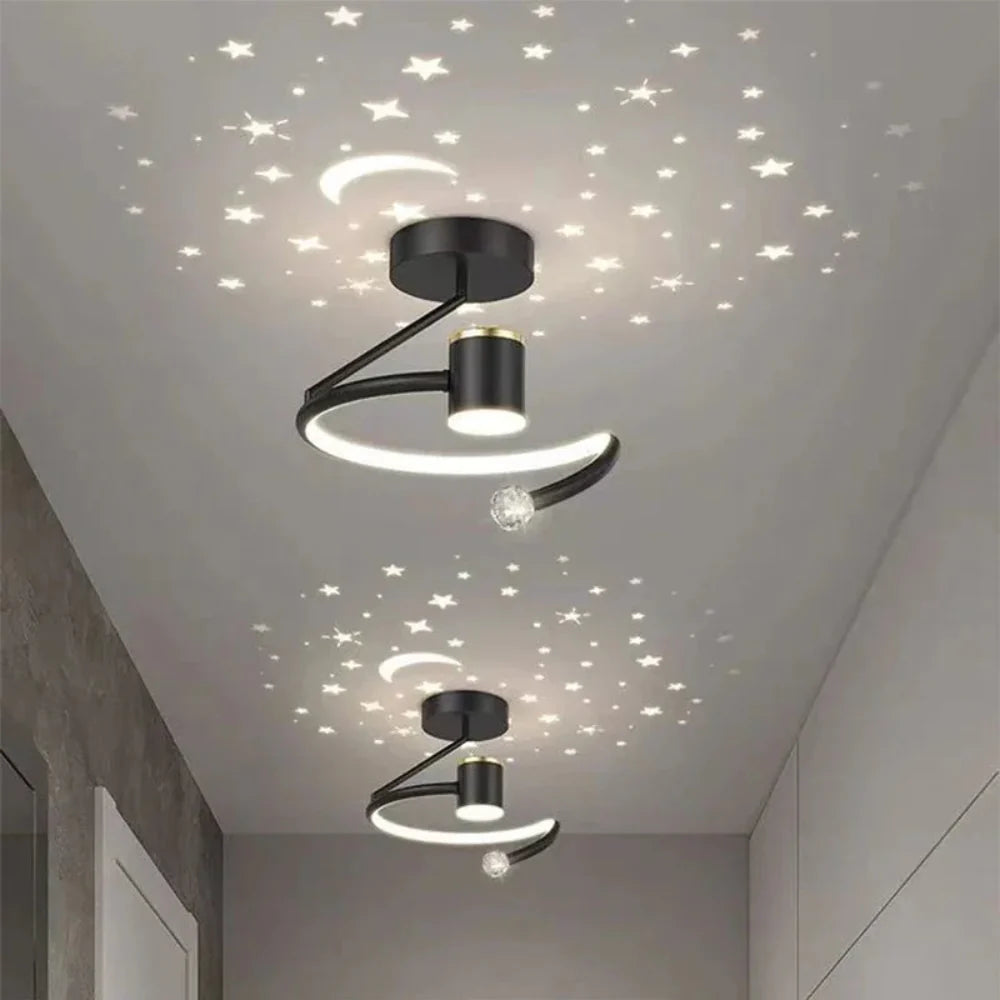 Plafon Sufitowy LED Ściemniany z Efektem Gwiaździstego Nieba