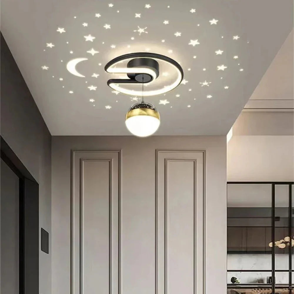 Plafon Sufitowy LED Ściemniany z Efektem Gwiaździstego Nieba
