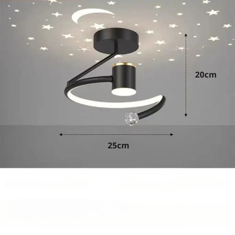 Plafon Sufitowy LED Ściemniany z Efektem Gwiaździstego Nieba