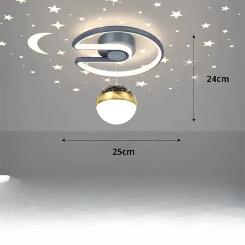 Plafon Sufitowy LED Ściemniany z Efektem Gwiaździstego Nieba