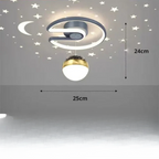 Plafon Sufitowy LED Ściemniany z Efektem Gwiaździstego Nieba