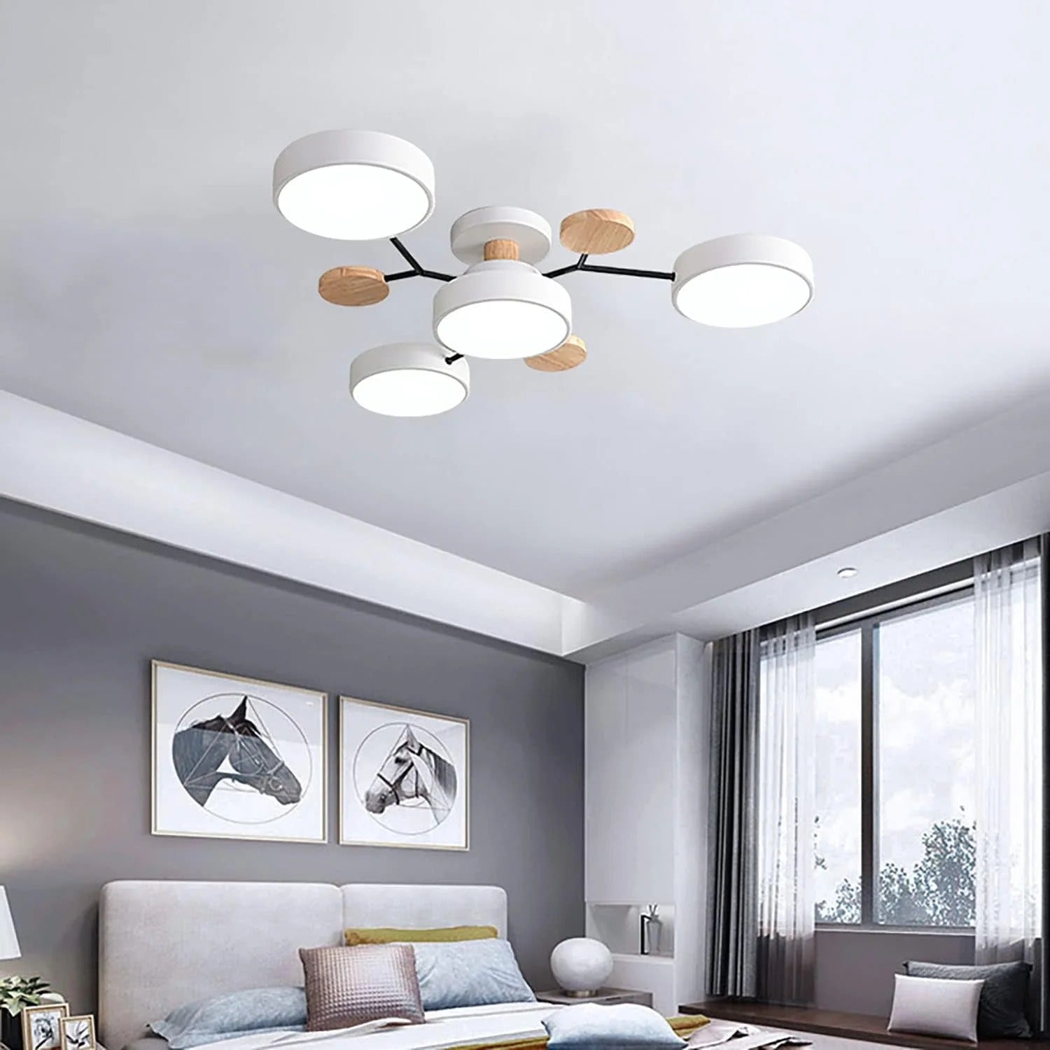 Plafon Sufitowy LED z Pierścieniami do 6720 Lumenów