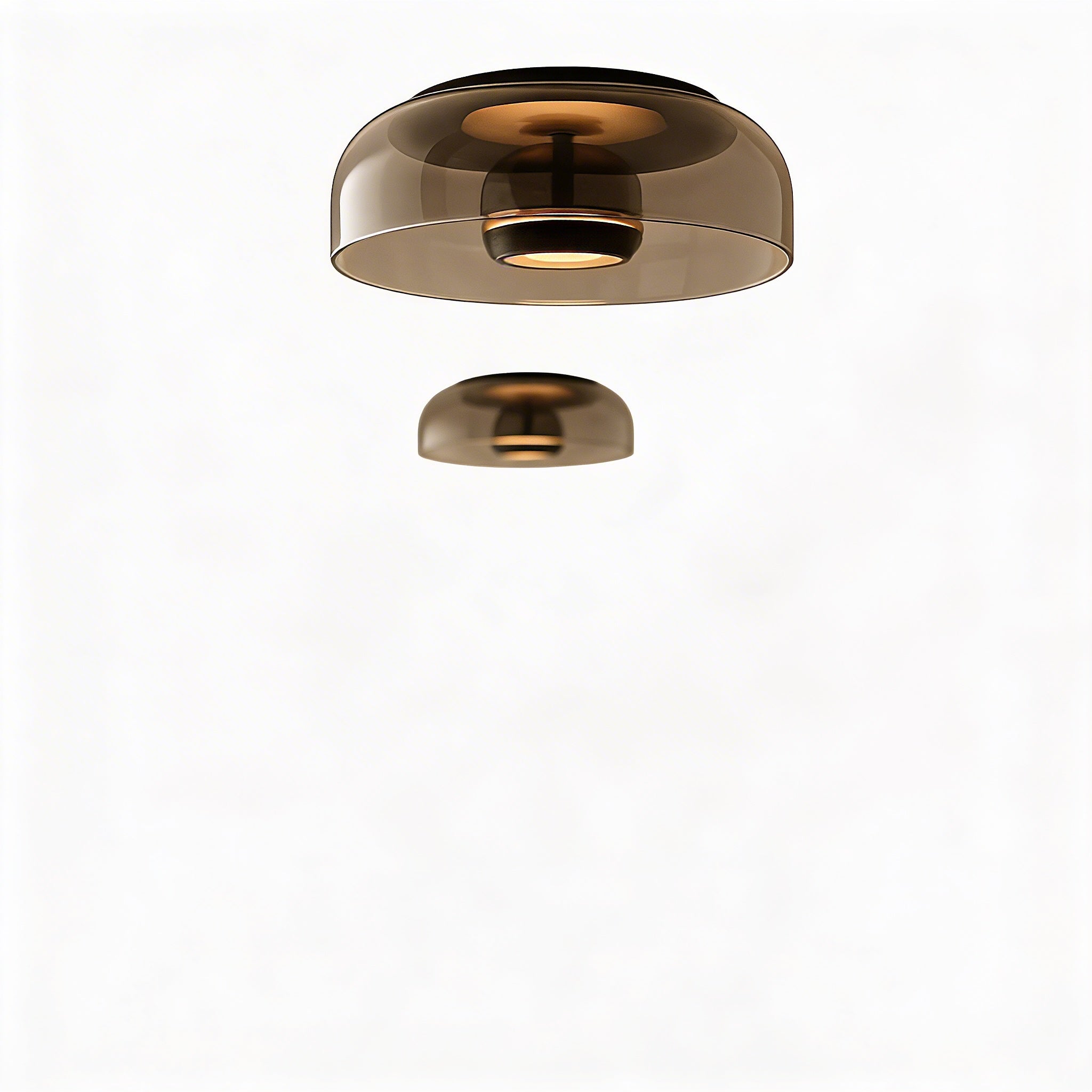 Plafon Sufitowy ze Szklanym Kloszem