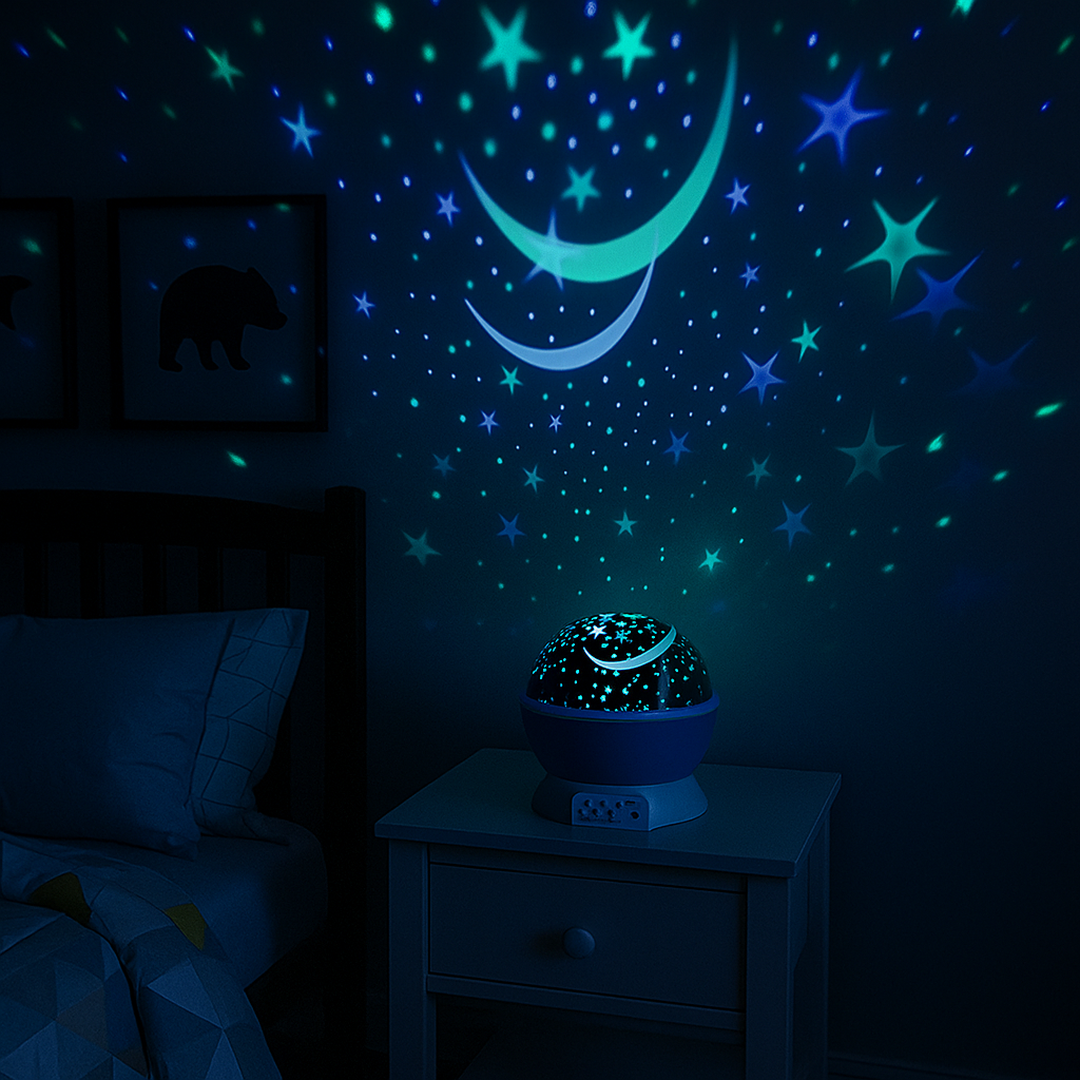 Projektor Gwiazd Lampka Nocna z Wbudowaną Muzyką