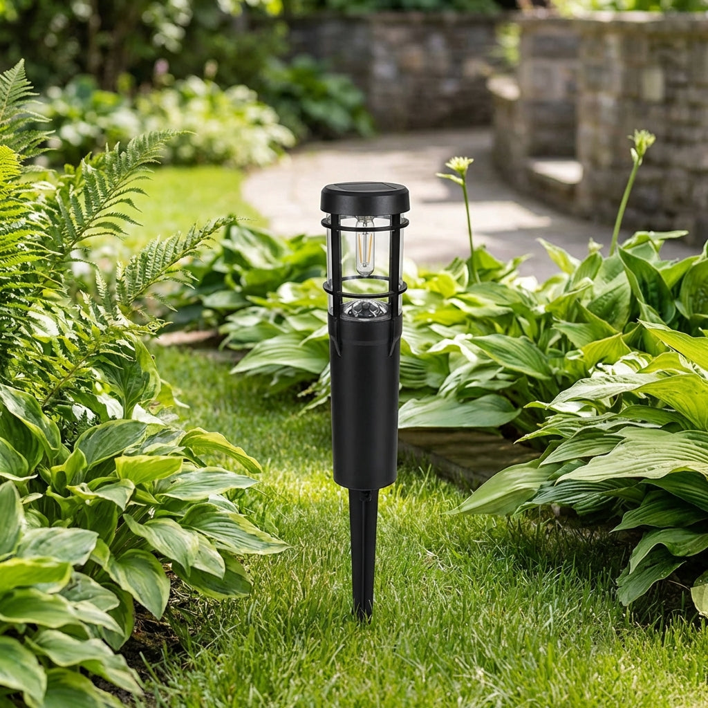 Solarna Lampa Ogrodowa Retro z Palcem do Wbicia w Grunt