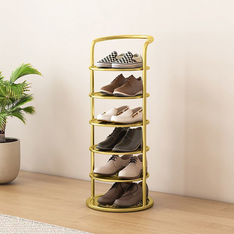 Stojak na Buty Wielopoziomowy Wąski do Przedpokoju z Otwartą Konstrukcją