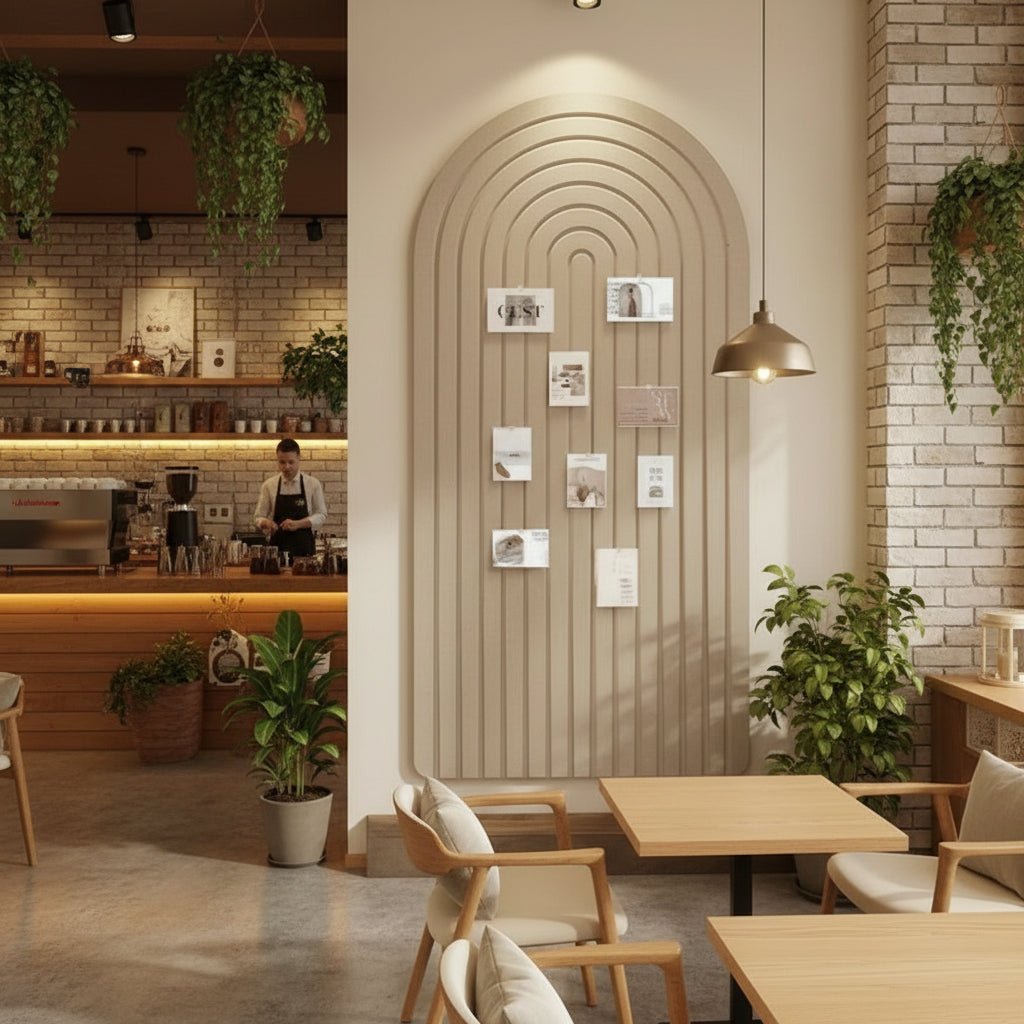 Tablica Pinboard Filcowa z Łukiem Boho do Dekoracji Ściany